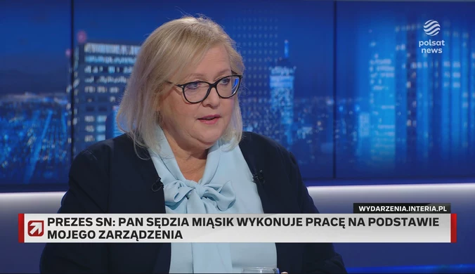 Czy spór w Sądzie Najwyższym wpłynie na obywateli? Manowska w "Gościu Wydarzeń": Moim zdaniem nie