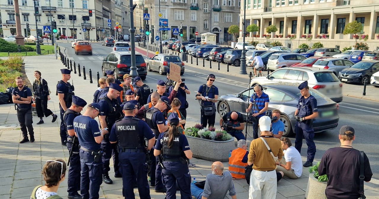  Zablokowali centrum stolicy. Interweniowała policja