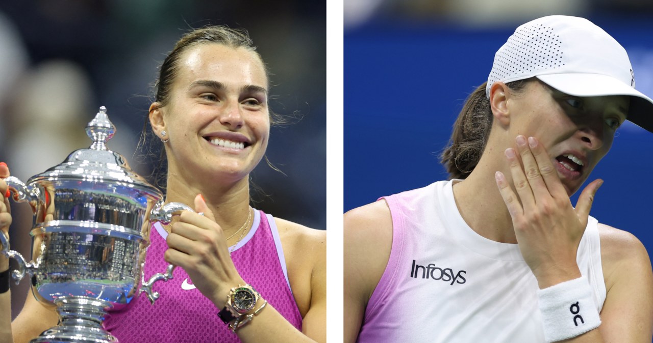 tenis ziemny, wyniki żywo, Radwańska, Domachowska, ATP, WTA, Wimbledon, US Open, Australian Open, French Open Sabalenka wyprzedziła Świątek, sceny w Nowym Jorku. Zaskakująca deklaracja po finale US Open