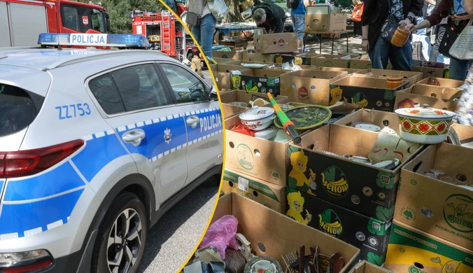 Strzelił do mężczyzny na bazarze w Warszawie. Trwa akcja policji