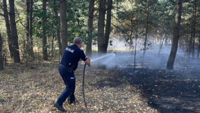 Policjant i strażak w jednym. Bohaterska akcja z Podlasia