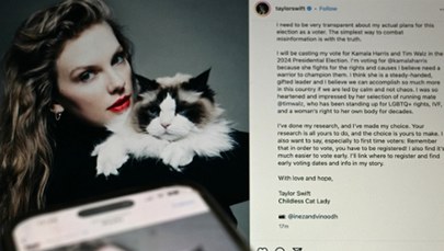 Taylor Swift poparła Kamalę Harris. "Jest utalentowaną liderką"