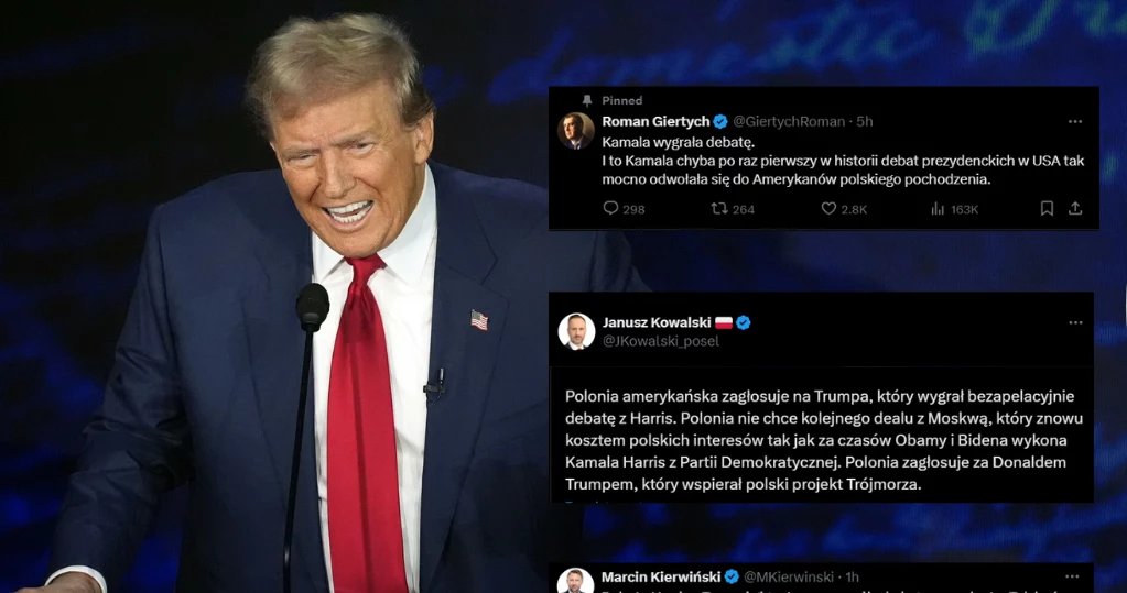 Fala komentarzy po debacie Harris-Trump