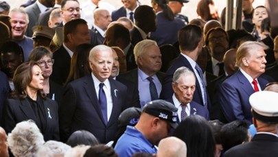 Biden, Harris i Trump na obchodach rocznicy zamachów na World Trade Center