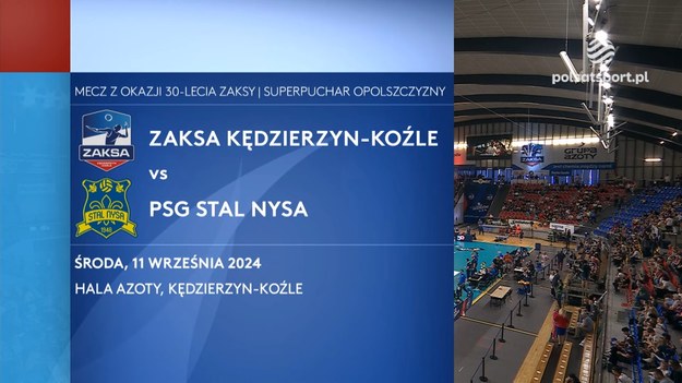 Skrót meczu ZAKSA Kędzierzyn-Koźle - PSG Stal Nysa o Superpuchar Opolszczyzny.

