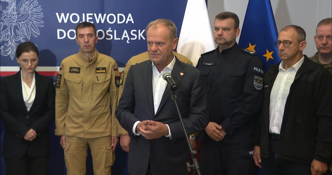 Premier Donald Tusk o sytuacji pogodowej we Wrocławiu 