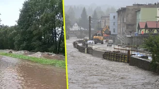 Krytyczna sytuacja w Lądku-Zdroju. Trwa ewakuacja, "rzeka płynie drogami"