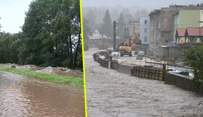 Krytyczna sytuacja w Lądku-Zdroju. Trwa ewakuacja, "rzeka płynie drogami"