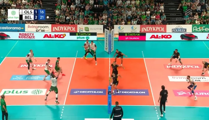 Indykpol AZS Olsztyn - PGE GiEK Skra Bełchatów. Skrót meczu. WIDEO