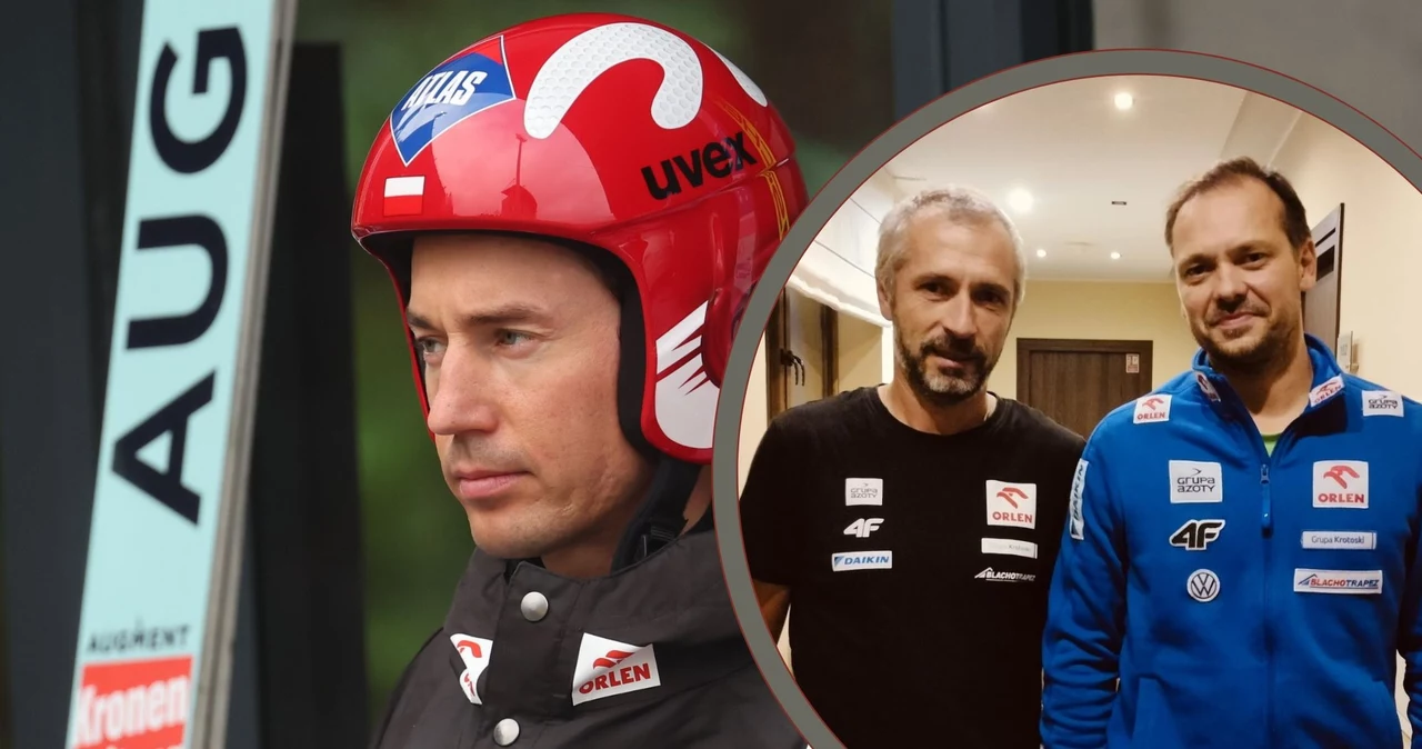 Kamil Stoch i jego dwóch starych-nowych trenerów - Michal Doleżal i Łukasz Kruczek