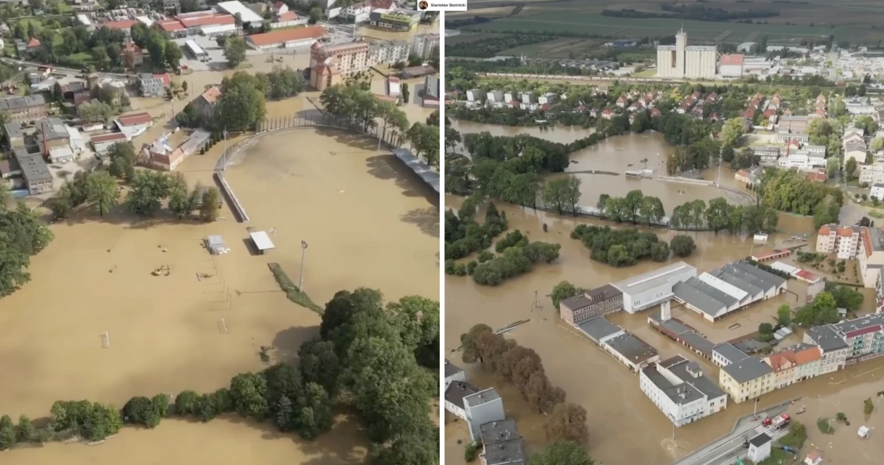 Remontowany stadion w Prudniku został zalany