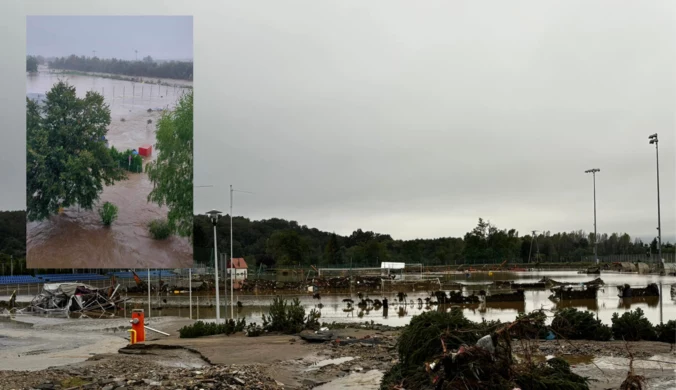 Stadion w Głuchołazach pod wodą. "Sytuacja wygląda dramatycznie"