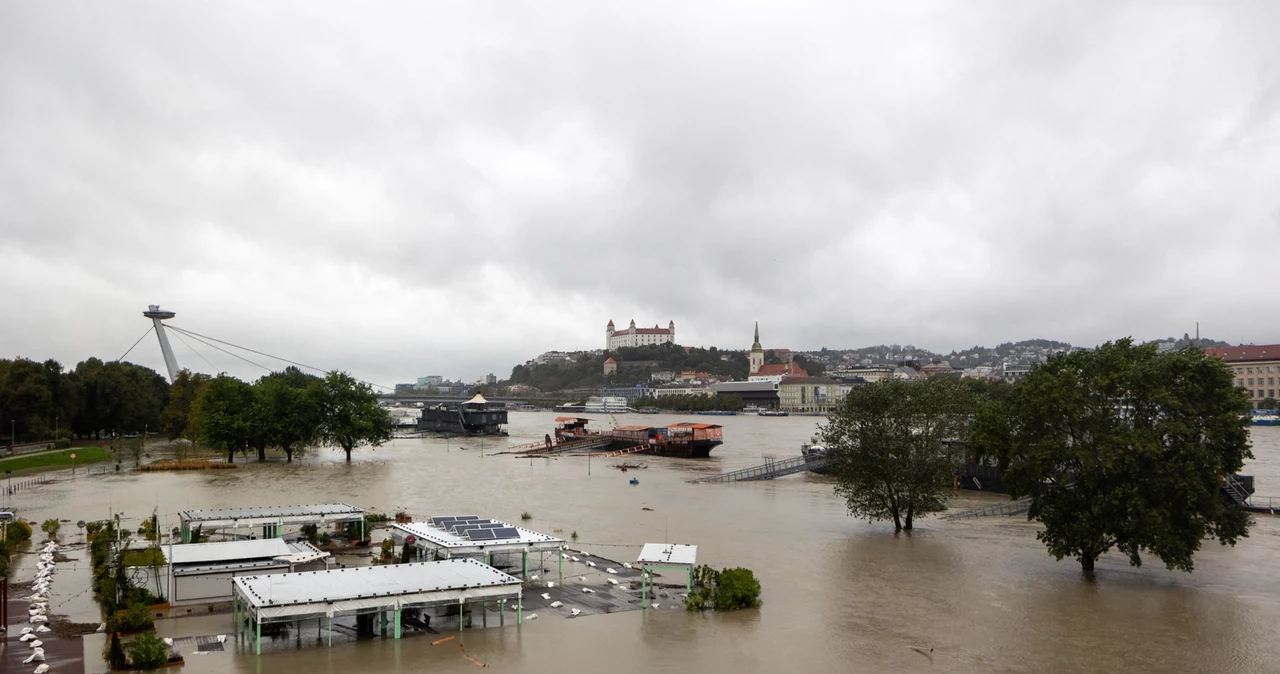 Podnosi się poziom wody w Dunajcu w stolicy Słowacji. Meteorolodzy ostrzegają