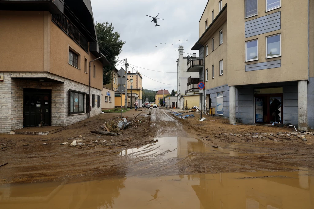 Tak wygląda Lądek Zdrój po przejściu fali powodziowej