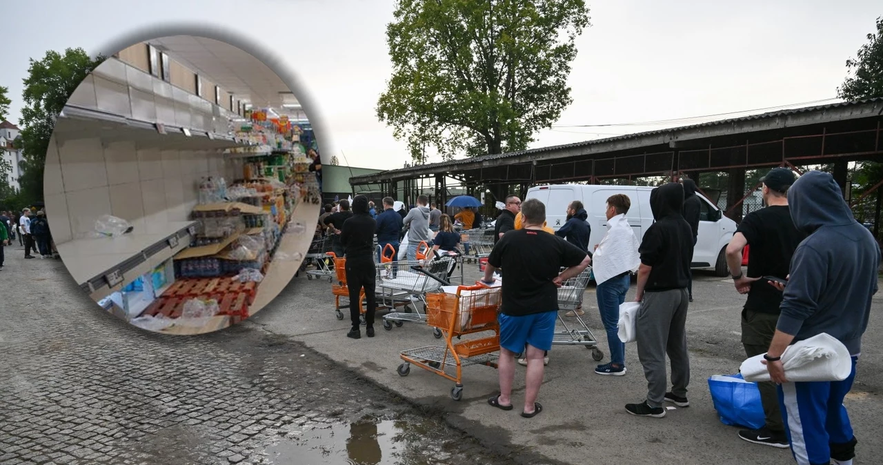 Wrocław szykuje się na wielką wodę. Sklepowe półki świecą pustkami