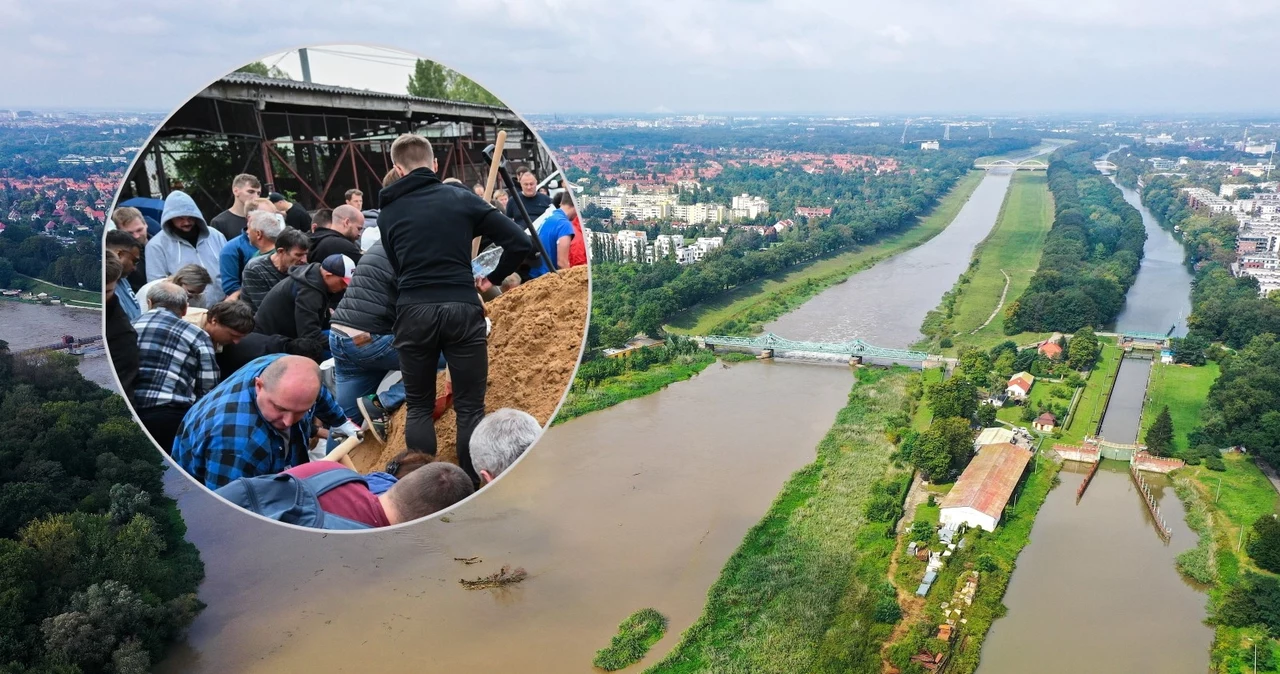 Wrocławianie pracują nad nowymi umocnieniami przed kolejną falą powodzi