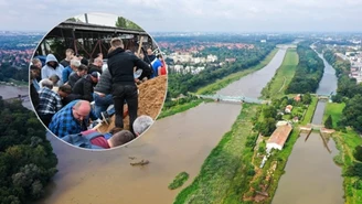 Wrocław szykuje się na falę powodziową. "Woda przelewa się przez jedną z ulic"