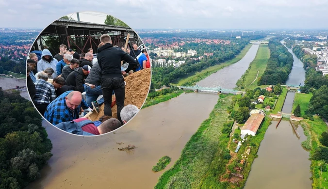 Wrocław szykuje się na falę powodziową. "Woda przelewa się przez jedną z ulic"