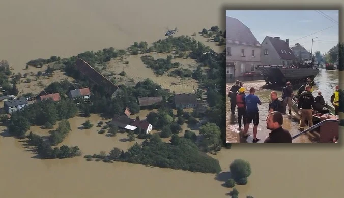 Dramatyczna sytuacja w Lewinie Brzeskim. Prawie całe miasto zalane przez wodę