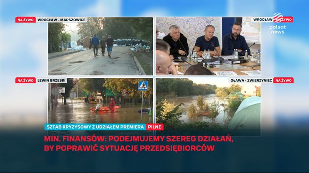 - 12 miesięcy raty kredytu będziemy spłacali my, jako państwo - powiedział Donald Tusk, odnosząc się do trudnej sytuacji powodzian i zapewniając, że raty kredytów mieszkaniowych zostaną na rok umorzone.