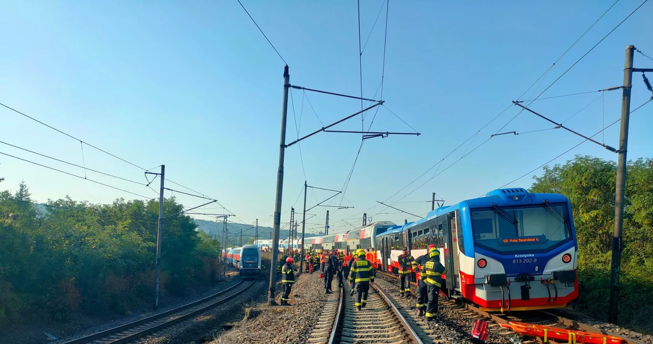 Zderzenie pociągów pasażerskich w Pradze