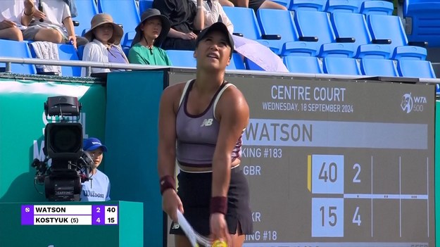 Seul, Korea Południowa. 18 września 2024 r.

Marta Kostyuk pokonała Heather Watson 6-2, 6-2