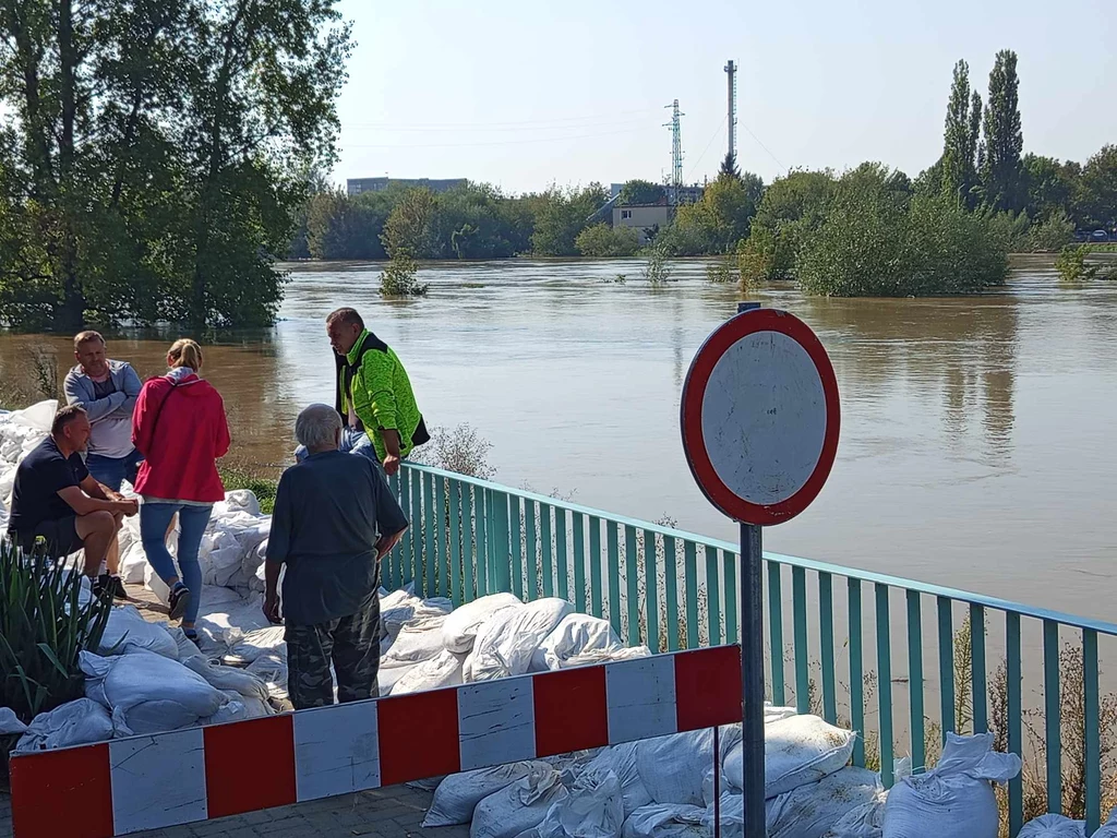 Mieszkańcy Oławy mają nadzieję, że Odra nie wystąpi całkiem z brzegów