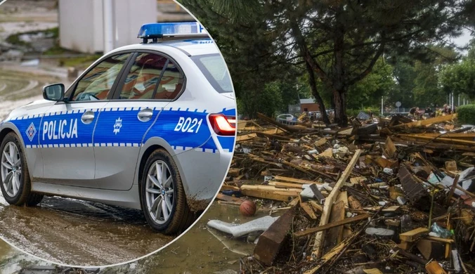 Szabrownicy wpadli w ręce policji. Kolejny incydent na zalanych terenach