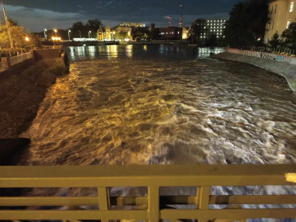 Odra znosi do Wrocławia wiele obiektów, które świadczą, że na Dolnym Śląsku trwa powódź