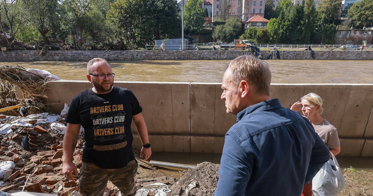  W wyniku powodzi stracił dorobek życia. Nie gryzł się w język, to powiedział Tuskowi