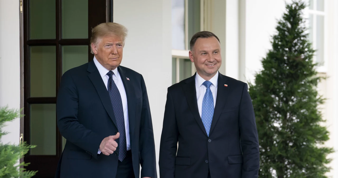 Donald Trump i Andrzej Duda. Spotkanie w 2020 roku w Waszyngtonie