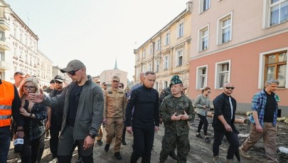 Prezydent Duda tłumaczy, dlaczego dopiero teraz przyjechał do powodzian