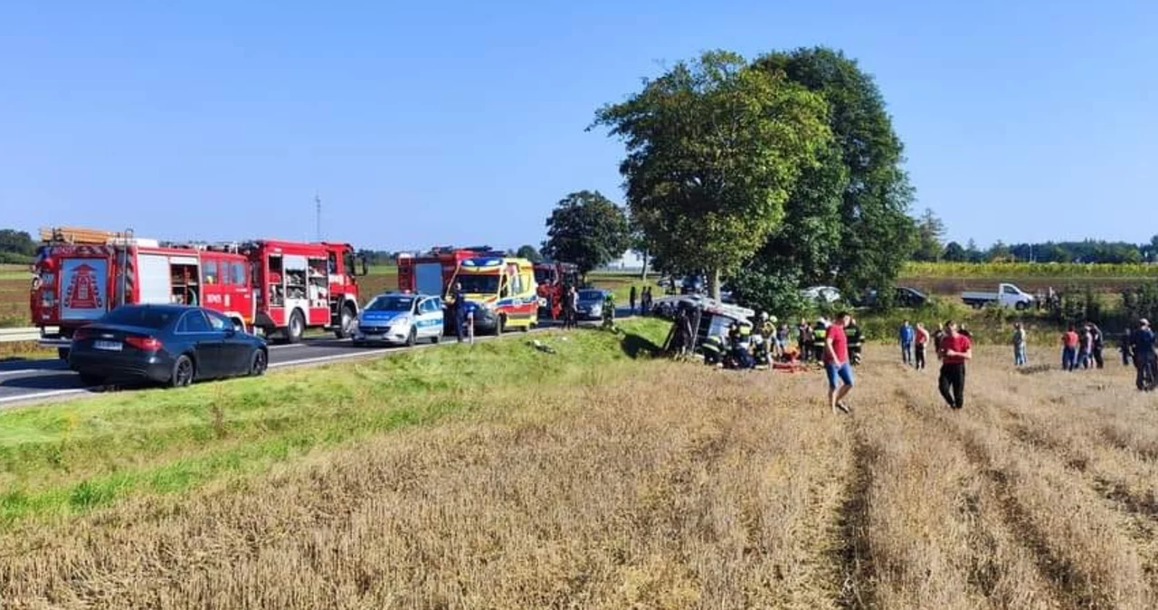 Tragiczny wypadek busa w Świętokrzyskiem