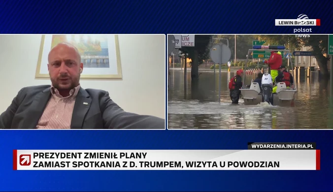 Szef BBN w ''Gościu Wydarzeń'' o wizycie prezydenta u powodzian: Termin wizyty nie był przypadkowy