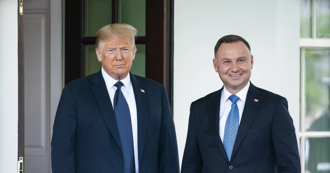 Donald Trump i Andrzej Duda. Spotkanie w 2020 roku w Waszyngtonie