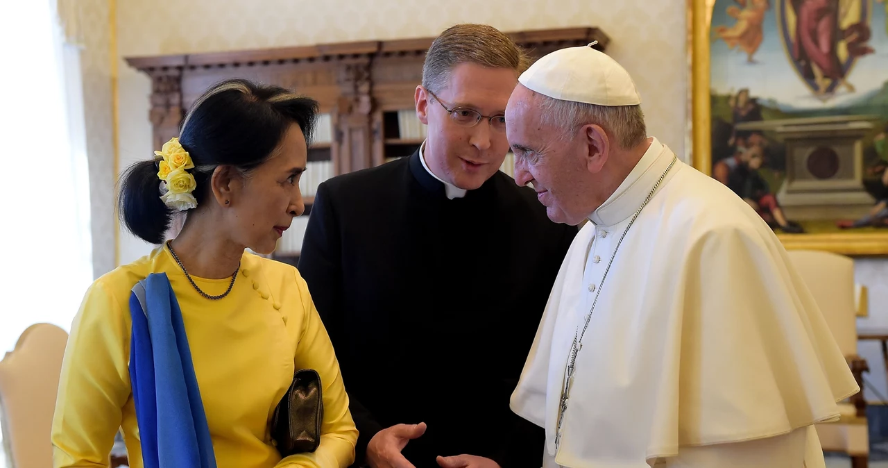 Papież Franciszek spotkał się z Aung San Suu Kyi w 2017 roku