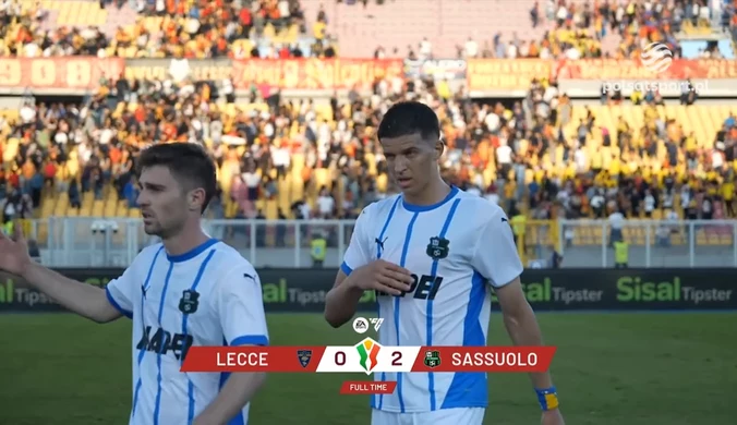 Lecce - Sassuolo. Skrót meczu. WIDEO