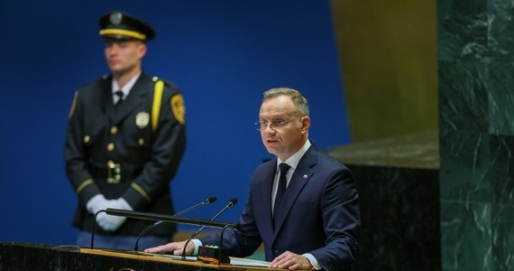 Prezydent Andrzej Duda występując przed Zgromadzeniem Ogólnym ONZ powiedział, że nie da się osiągnąć pokoju i bezpieczeństwa na świecie bez poszanowania prawa. Upominał się też o Ukrainę, podkreślając, że nie można pozwolić na to, by rosyjska wojna przerodziła się w kolejny zamrożony konflikt. "To najważniejsze zadanie na przyszłość" - mówił podczas debaty.