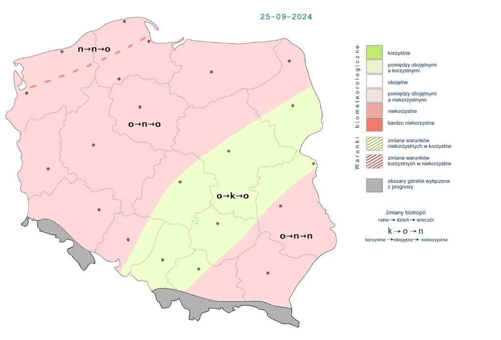 W środę w większości kraju pogoda będzie niekorzystnie wpływać na nasz organizm