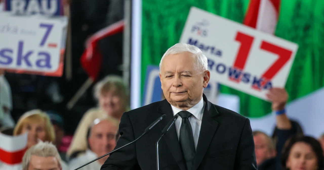 Prezes PiS Jarosław Kaczyński na kongresie w Przysusze (zdj. arch.)