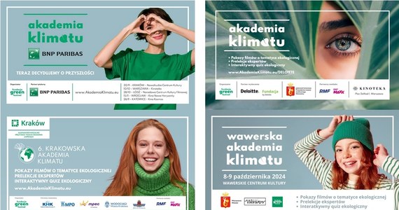 Jak moda wpływa na klimat? Czy nasze nawyki żywieniowe zmienią się ze względu na zmiany klimatu? Na czym polega idea 15-minutowego miasta? Te i inne tematy z zakresu edukacji ekologicznej będą poruszane na spotkaniach dla młodzieży szkolnej organizowanych w ramach Akademii Klimatu przez Fundację Green Festival. 