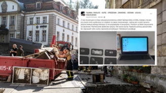 Metoda "na darmowe laptopy" dla powodzian. Oszuści w rękach policji