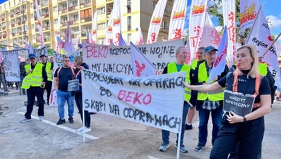 Pracownicy Beko protestują przez ambasadą Turcji 