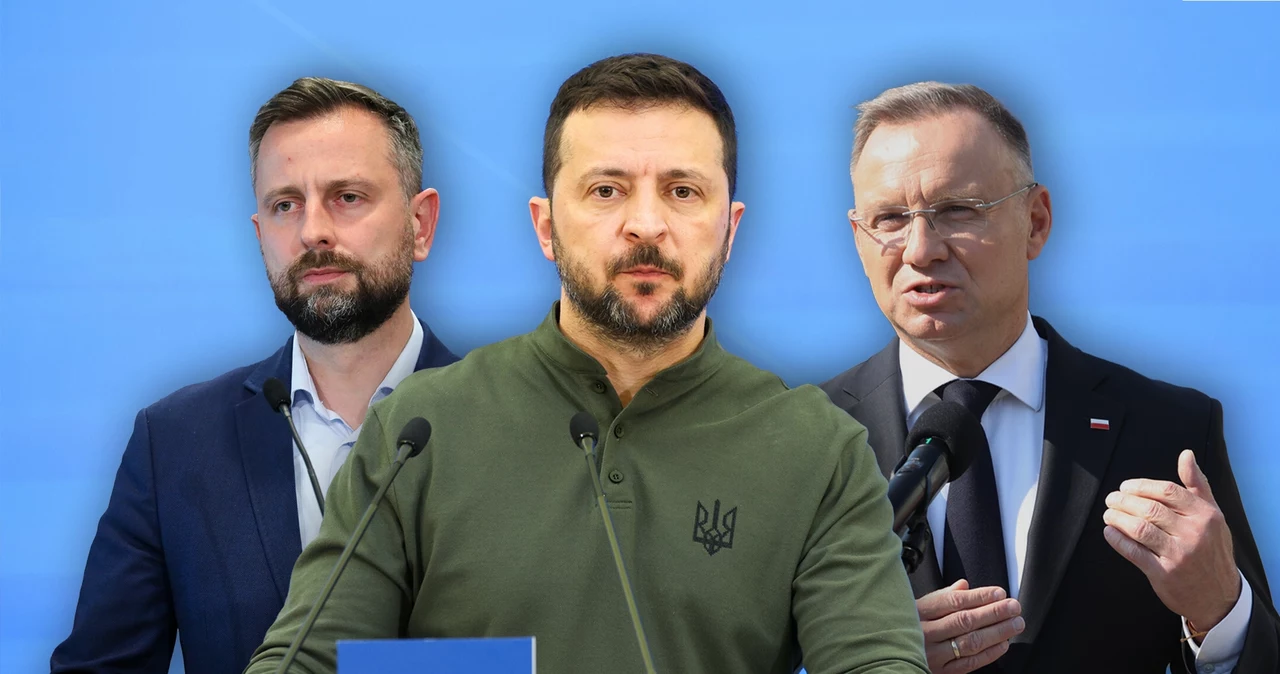 Władysław Kosiniak-Kamysz (fot. Dawid Wolski/East News), Wołodymyr Zełenski (fot. Jacek Dominski/Reporter), Andrzej Duda (fot. Tomasz Jastrzębowski/Reporter)