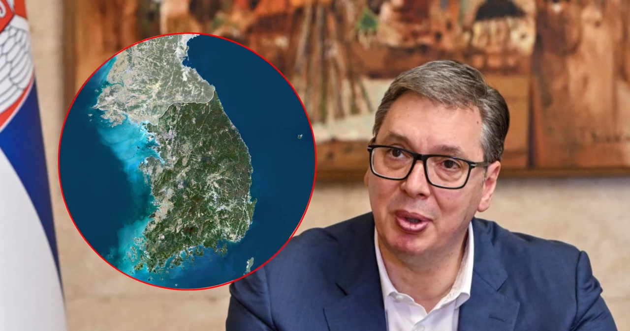 Prezydent Serbii znalazł rozwiązanie konfliktu Ukrainy z Rosją. Proponuje "scenariusz koreański". Na zdj. mapa Półwyspu Koreańskiego 