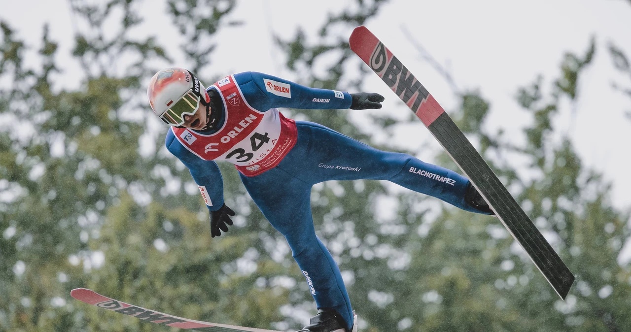 Paweł Wąsek podczas zawodów Letniego Grand Prix