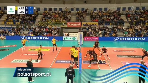 GKS Katowice – Jastrzębski Węgiel 1:3 (25:22, 17:25, 17:25, 18:25). Siatkówka. PlusLiga 2024/2025 - 3. kolejka.