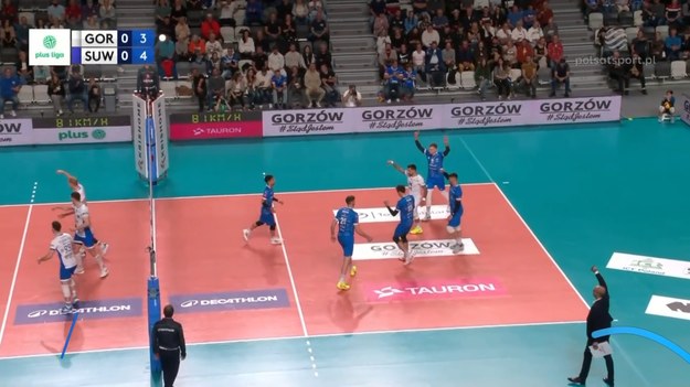 Cuprum Stilon Gorzów – MKS Ślepsk Malow Suwałki 3:1 (25:20, 25:19, 21:25, 28:26). Siatkówka. PlusLiga 2024/2025 - 3. kolejka.

