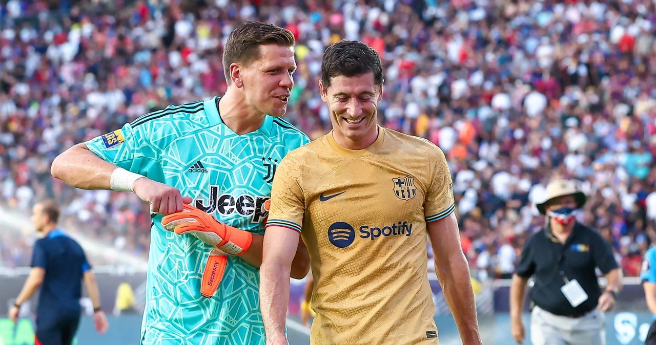 Robert Lewandowski i Wojciech Szczęsny