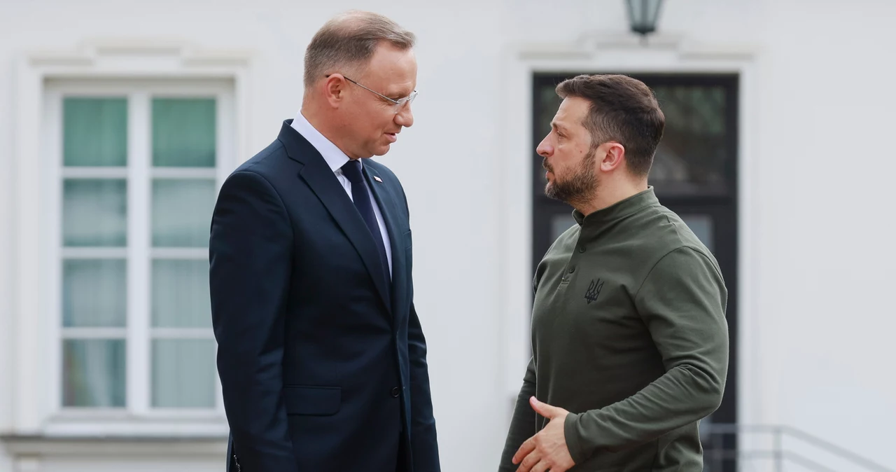 Andrzej Duda i Wołodymyr Zełenski